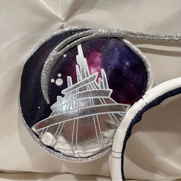 Loungefly Disney Space Mountain Mickey Mouse Main Attraction Backpack & Ears NWT - Picture 11 of 14